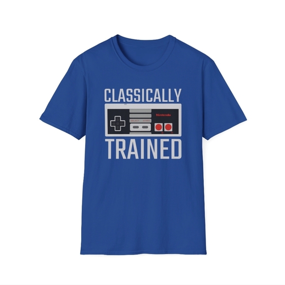 Nintendo Blue 'Classically Trained' T-Shirt Size XL - Picture 1 of 8